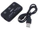 USB Memory Card Reader With 3-Port  HUB COMBO Kit